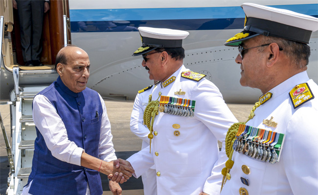 Navy ensures security of Indian commercial ships, oil tankers: Defence Minister Rajnath Singh